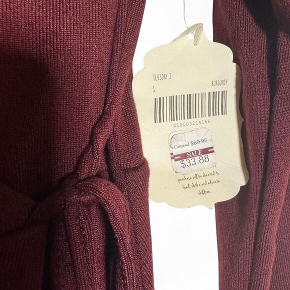Altar'd State Burgundy Dress Size Small NWT - Picture 4 of 5